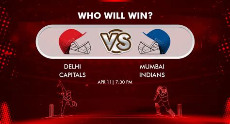 Dc Vs Mi Dream Match Prediction Apr Live Match Playing