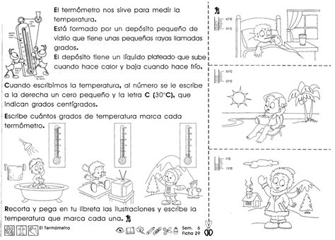 El termómetro 3er Grado Material de Aprendizaje Libros de 3er grado