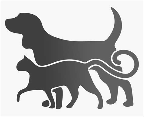 This Is Why Your - Free Dog Cat Silhouette Clipart, HD Png Download - kindpng