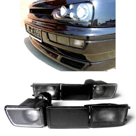 Frontblinker Blinker Blenden Nebelscheinwerfer Schwarz F R Vw Golf