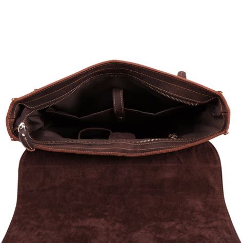 Sac Vintage hommes en cuir véritable Porte documents en cuir