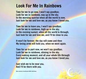 Look For Me in Rainbows... - Healing The Grief