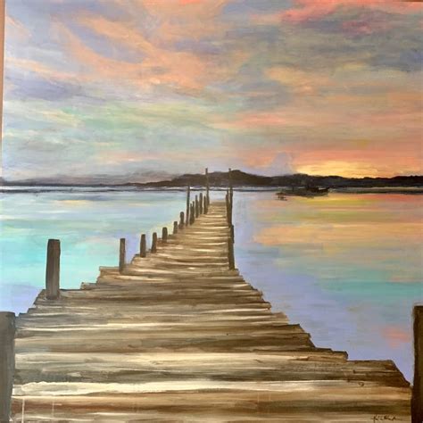 Dock of the Bay | Fine art, Art inspiration painting, Florida artist