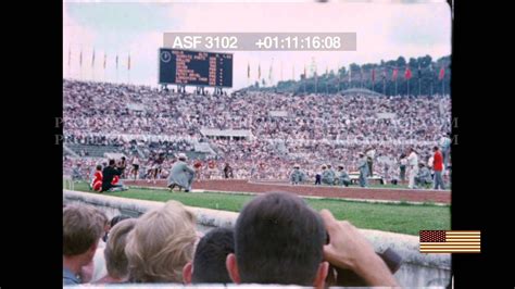 Hd Stock Footage 1960 Summer Olympics Mens 4 X 100 Relay Semifinals