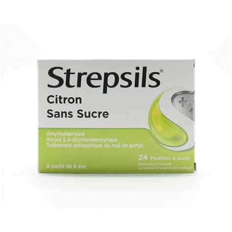 Strepsils Sans Sucre Citron Pastilles Univers Pharmacie