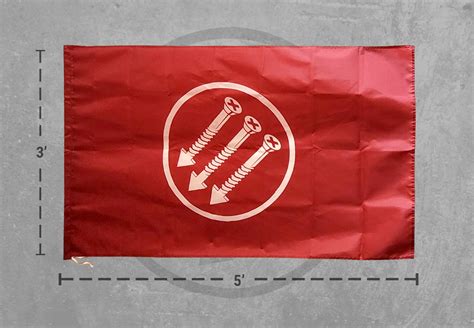 SAFC Logo Red Flag – Screwston Anti-Fascist Committee