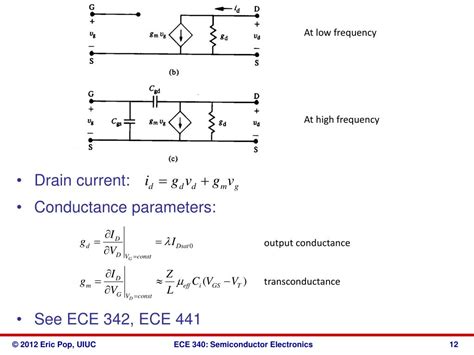 PPT ECE 340 Lecture 35 MOS Field Effect Transistor MOSFET