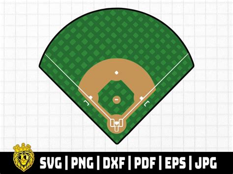 Baseball Field Svg Instant Digital Download Svg Cut File Commercial