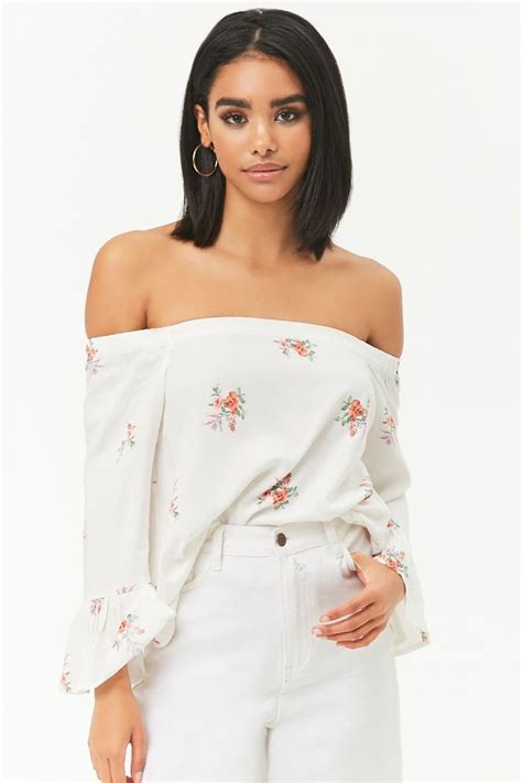 Floral Off The Shoulder Top Forever 21 Forever 21 Fashion Crop Top