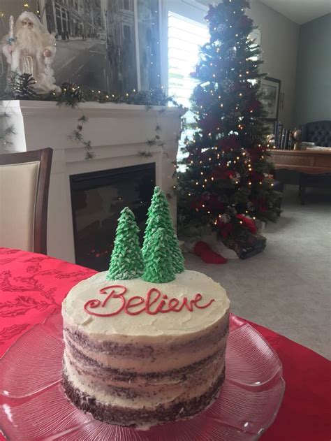 Christmas Naked Cake Cake Decorating Naked Cake Cake
