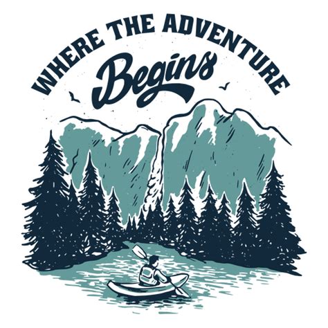 Adventure begins PNG Designs for T Shirt & Merch