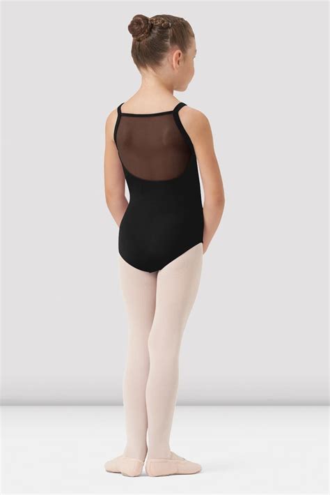 Girls Maia Camisole Leotard Black Bloch Dance Us