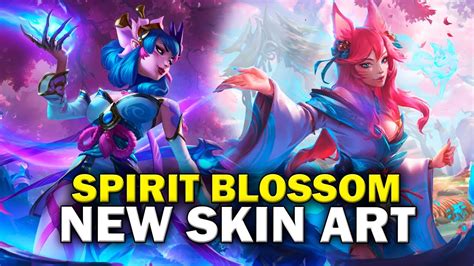 New Skin Art Spirit Blossom Ahri Evelynn Yasuo Kindred