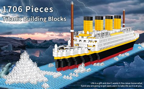 Amazon Snlywan 1706 PCS Titanic Toys Building Set With LED Strip