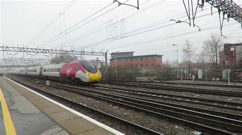 Class 390121 Virgin Pendolino At Speed Crewe 23 01 2019 YouTube