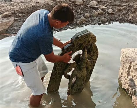 Centuries Old Vishnu Idol Resembling Ram Lalla Found In Karnatakas