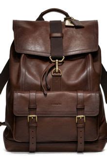 Coach Rivington Leather Backpack In Brown For Men Mahogany Lyst