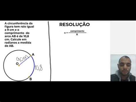 Como Calcular Em Radianos A Medida De Um Arco Youtube