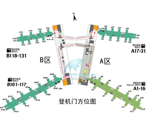 Layout Map of Guangzhou Baiyun International Airport