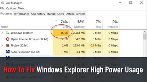 How To Fix Windows Explorer High Power Usage Youtube