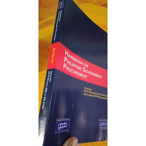 Handbook On Philippine Government Procurement Shopee Philippines