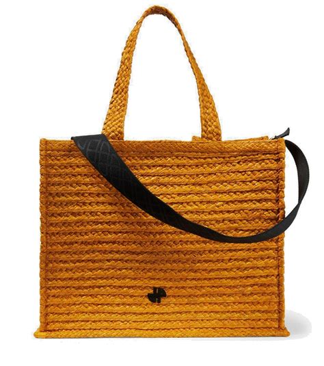 Patou Patou Small Raffia Tote Bag Patou