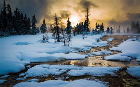 Yellowstone Winter Wallpapers - Top Free Yellowstone Winter Backgrounds ...