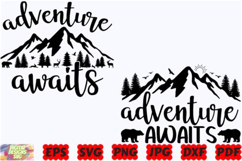 Adventure Awaits SVG Adventure SVG Graphic By DigitalDesignsSVGBundle