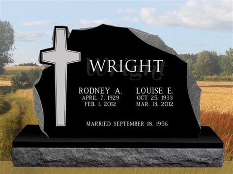 Cross Tombstones Black Granite Cross Headstone For Cemetery Graves