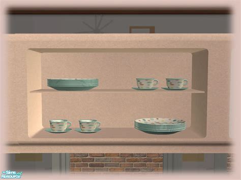 The Sims Resource 50s Retro Kitchen Wall Shelf Unit Mesh