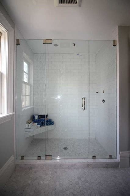 Frameless Glass Shower Enclosure Door In Plymouth Minimalistisch