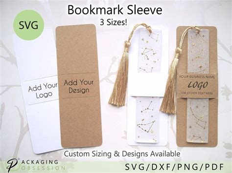 Bookmark Sleeve Svg Bookmark Display Card Svg Bookmark Holder Svg