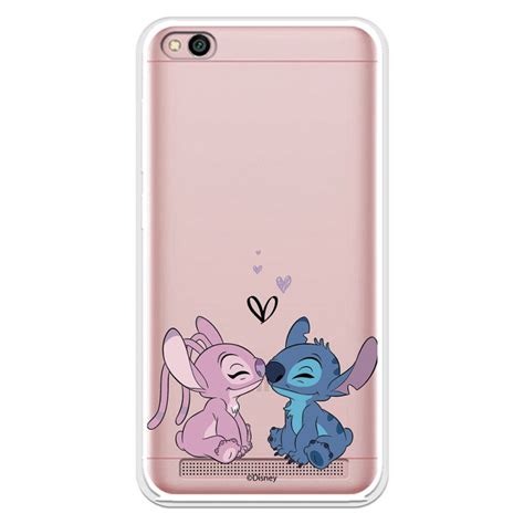 Estojo Oficial Disney Angel Stitch Kiss Para Xiaomi Redmi 5a Lilo