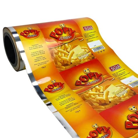 Biodegradable Snack Wrapping Bag Aluminum Foil Laminated Roll Film For