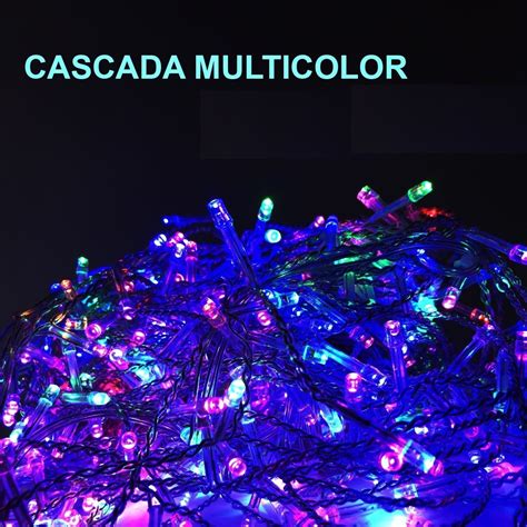 Serie Navideña Cascada De 500 Luces Led 10 Mts Para Exterior Envío gratis