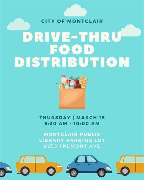 Drive Thru Food Distribution Event Montclair Ca