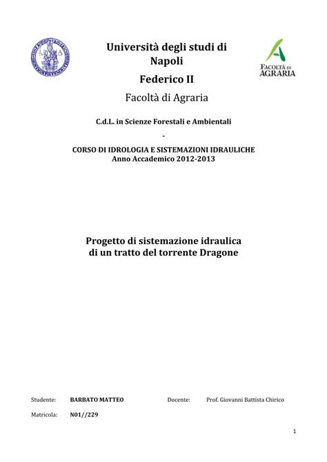 Pdf Relazione Di Idrologiamatteo Dokumen Tips