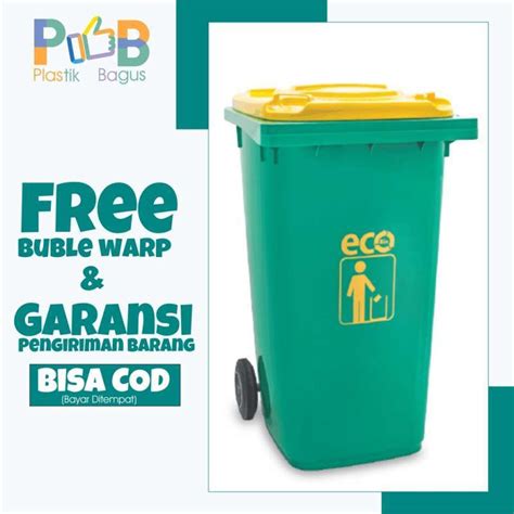 Promo Tempat Sampah Tong Sampah Kotak Sampah Green Leaf Eco Dustbin