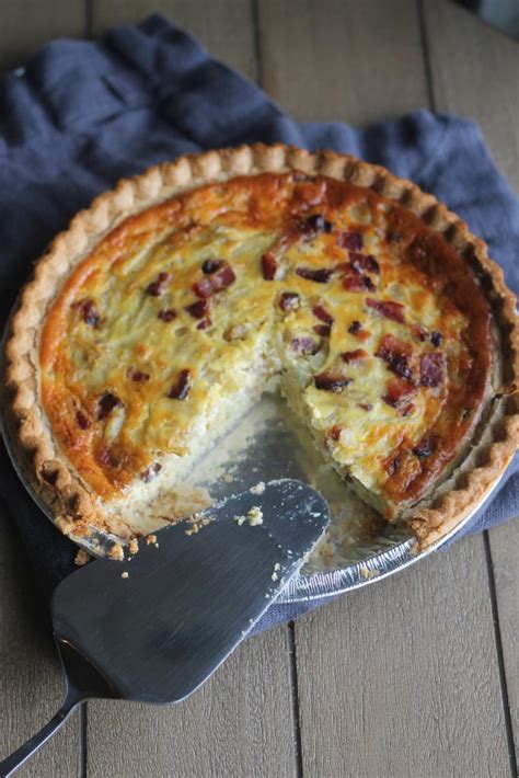 Caramelized Onion Bacon And Gruyere Quiche Easy Recipes From Home