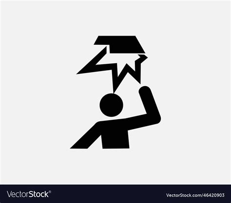 Overhead Obstacles Icon Royalty Free Vector Image