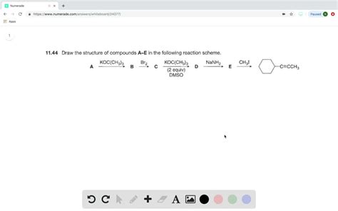 SOLVED Draw The Structure Of Compounds A E In The Following Reaction