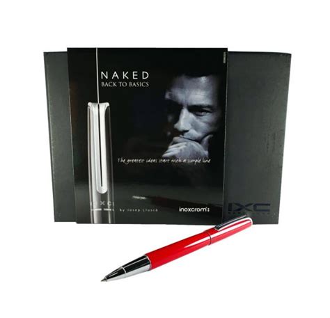 INOXCROM ROLLER NAKED ROJO BRILLANTE La Tienda del Bolígrafo