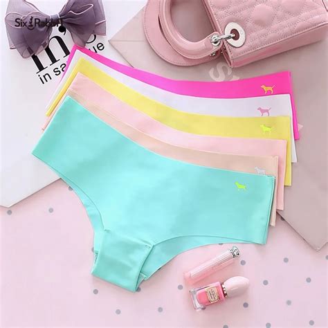 Six Rabbit One Piece Women Underwear Ice Silk Seamless Panties Buy Ice Silkseamless Panties