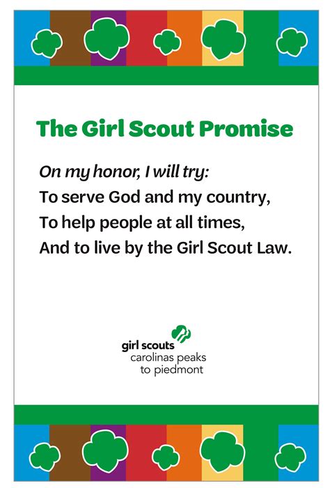 Girl Scout Promise Poster