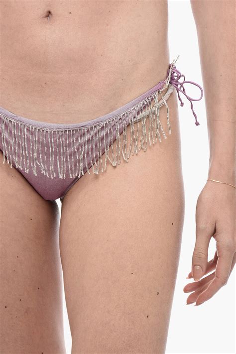 Os Ree Triangle Bikini Set With Fringed Detail Women Glamood Outlet
