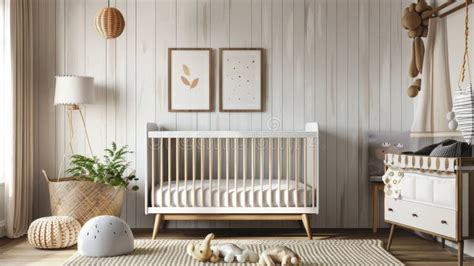 A Baby S Bedroom, a Neutral Color Palette and Simple Furnishings, Essentials Like a Crib ...