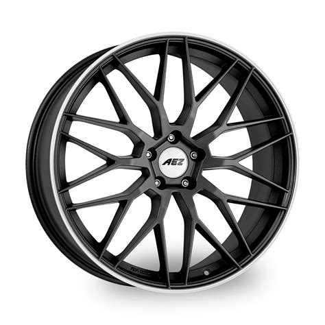 Aez Crest Dark Alloy Wheel X Et Gunmetal Polished X Tyres