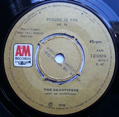 THE SANDPIPERS LET GO IN SPANISH COME SATURDAY MORNING 1970 PROMO