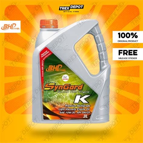 Bhp Syngard K Mineral Engine Oil W L Lazada