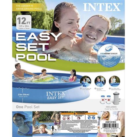 Intex 12ft X 30in Easy Set Pool Set With Filter Pump